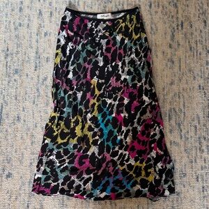 Diane Von Furstenberg Multicolor Slip Skirt